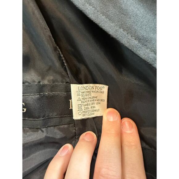 London Fog Women's Trench Coat Jacket Black Size Small - Picture 6 of 8